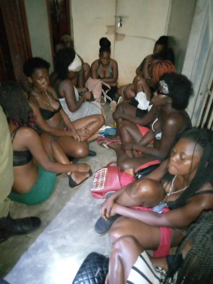 PHOTOS: Uganda police raid sex party in Kireka, arrest 21 suspects