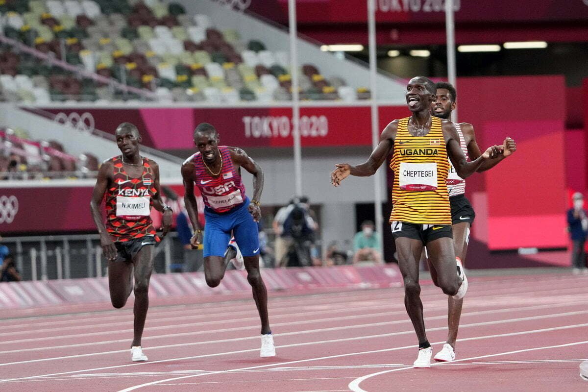 Joshua Cheptegei wins Olympic gold for Uganda in the men’s 5000m
